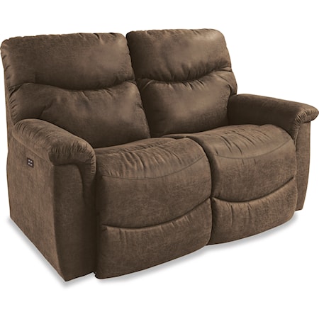 Power La-Z-Time? Full Reclining Loveseat