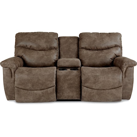 La-Z-Time? Full Reclining Loveseat w/Console