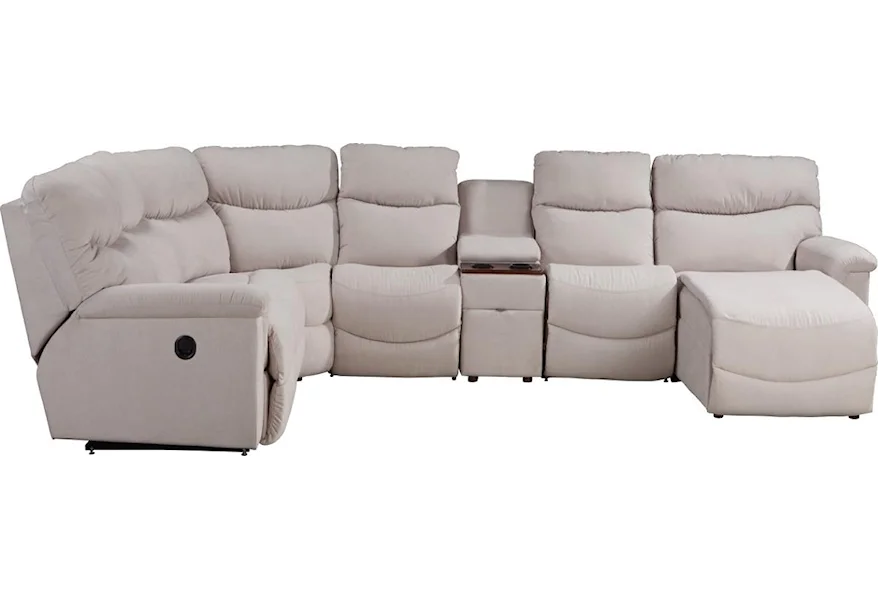 James 6 Pc Power Reclining Sectional w/ LAS Chaise by La-Z-Boy at SuperStore
