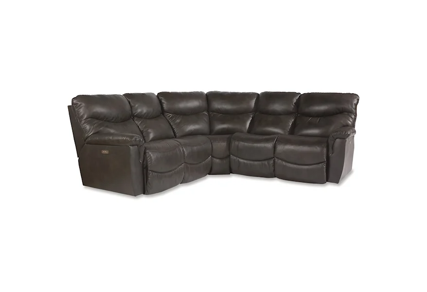 James 3 Pc Power Reclining Sectional Sofa by La-Z-Boy at Sparks HomeStore