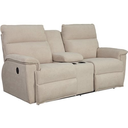 La-Z-Time Full Reclining Loveseat w/Console