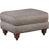 Traditional Ottoman with Premier Comfort Core Cushions