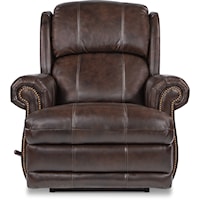 Swivel Glider Recliner with Nailhead Studs