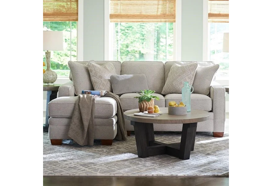 Meyer 2-Pc Sectional w/ RAS Chaise by La-Z-Boy at SuperStore