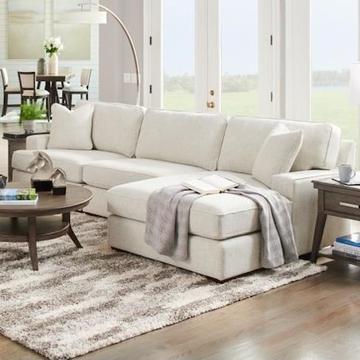 La-Z-Boy Paxton 3-Seat Chaise Sectional with Right Chaise