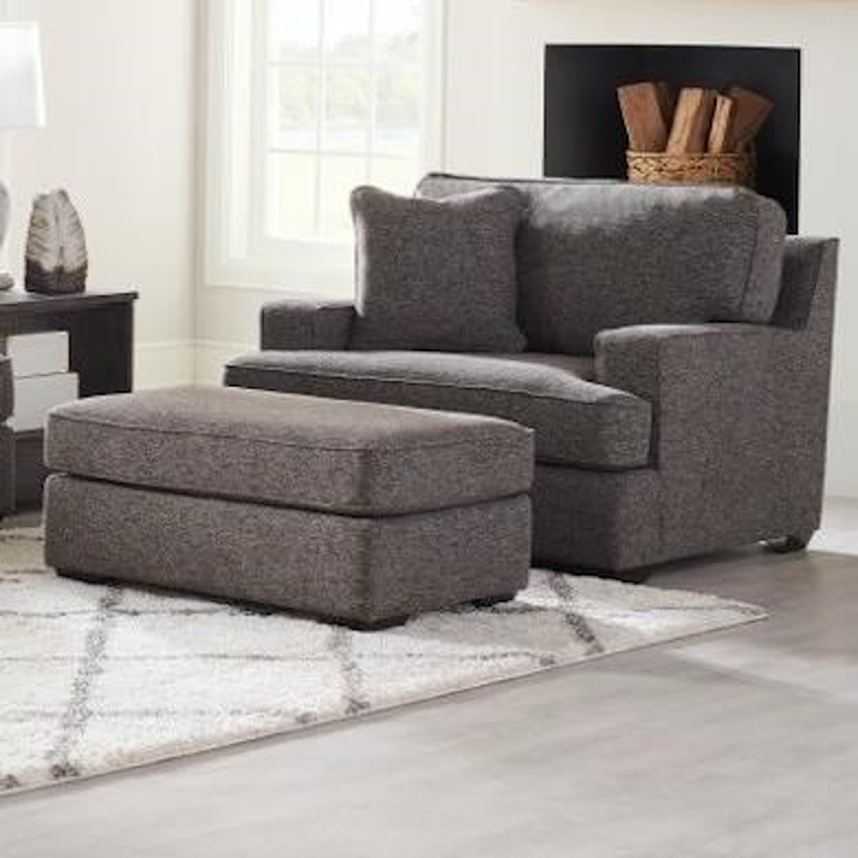 La-Z-Boy Paxton Oversized Chair & Ottoman Set