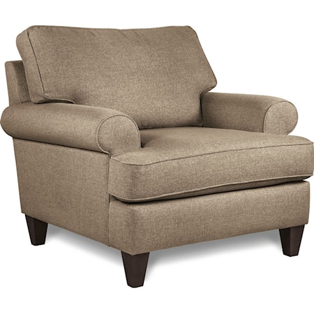 Transitional Chair with Premier ComfortCore Seat Cushion