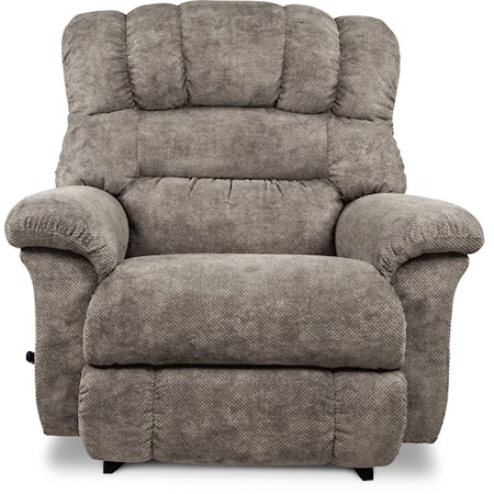 Casual Oversized Big Man Power Rocker Recliner with USB Port