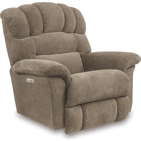 Casual Oversized Big Man Power Rocker Recliner with USB Port