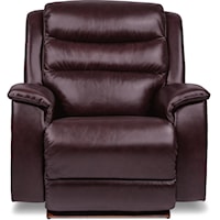 Casual Big and Tall Rocker Recliner with Pillow Arms
