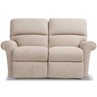 Casual Power Reclining Loveseat with Headrests & USB Ports