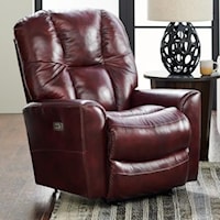 Casual Power Rocker Recliner with Power Headrest and USB Port