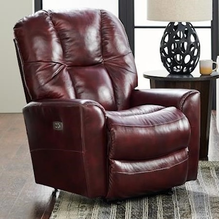 Casual Power Wall Saver Recliner with Power Headrest and USB Port