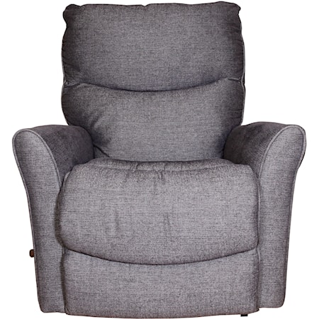 Small Scale Rocker Recliner with Flared Arms