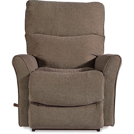 Small Scale Rocker Recliner with Flared Arms
