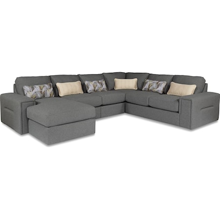 5 Pc Sectional Sofa w/ LAF Chaise