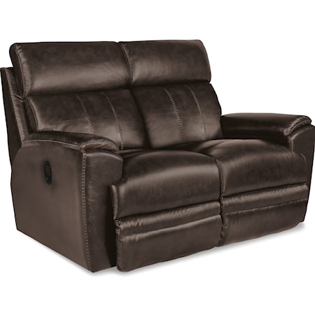 Casual Power Reclining Loveseat with USB Charging Ports 