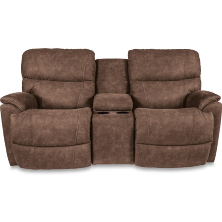 La-Z-Time?Full Reclining Loveseat w/Console
