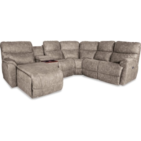 5 Pc Reclining Sofa w/ Right Sitting Chaise