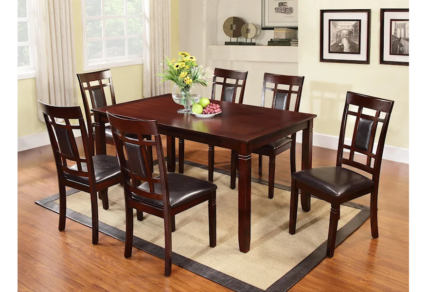 Arthur 7-Piece Table and Side Chair Set by Lacey Furniture at Royal Furniture