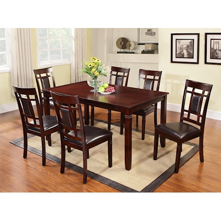 7-Piece Table and Side Chair Set