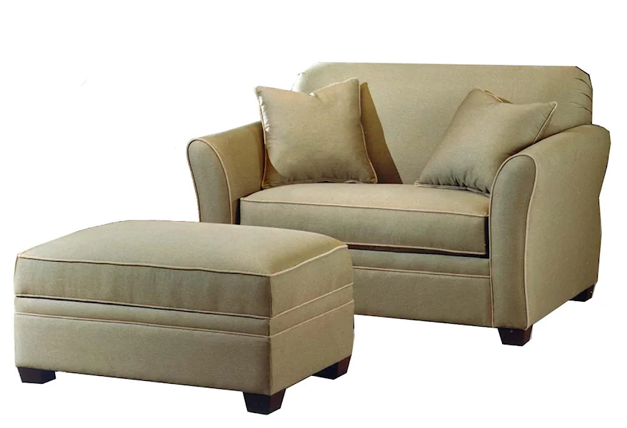 601 Chair & Ottoman by LaCrosse at Mueller Furniture