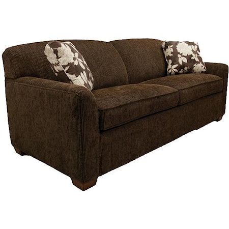 Queen Sleeper Sofa with Block Feet