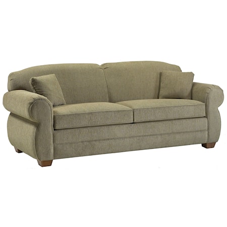 Queen Sleeper Sofa with Rolled Arms