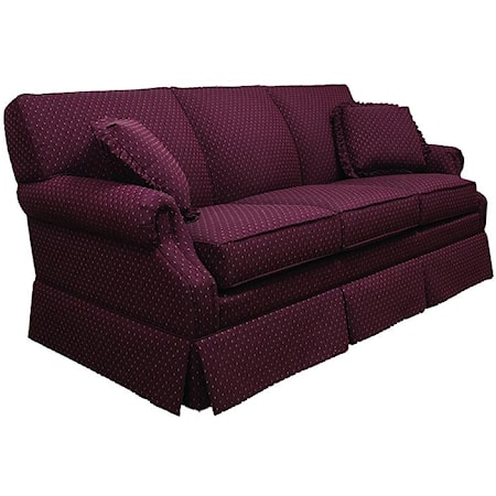 Traditional Full Sleeper Sofa with Rolled Arms
