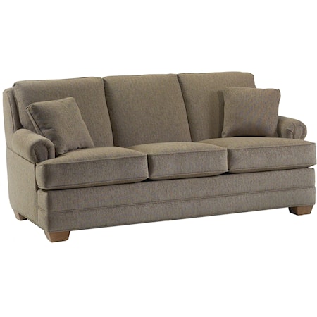 Transitional Sofa with Lawson Rolled Arms
