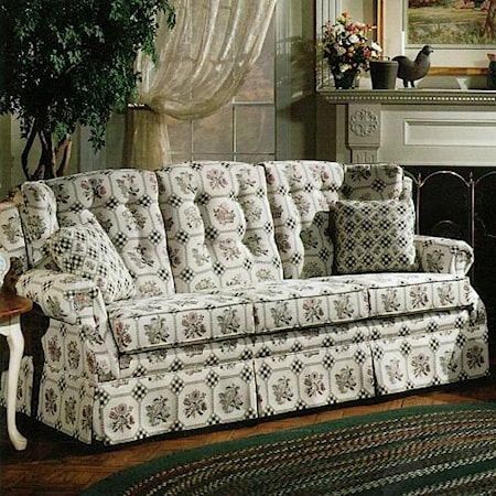 Country Style Sofa with Skirt