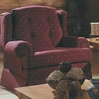 Traditional Upholstered Armchair