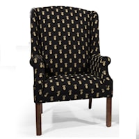 Wing Back Chair with Chippendale Legs
