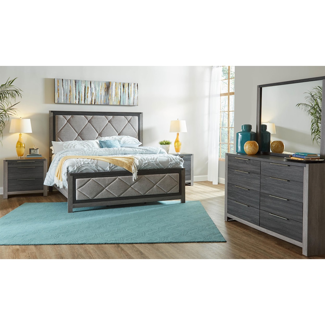 Lane Home Furnishings Carter King Upholstered Bed