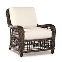 Lounge Chair with Woven Frame