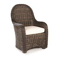Dining Chair Rounded Woven Back