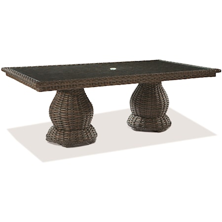 Double Pedestal Dining Table