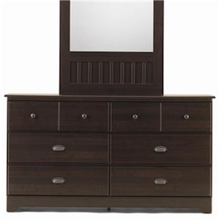 6 Drawer Dresser with Roller Glides