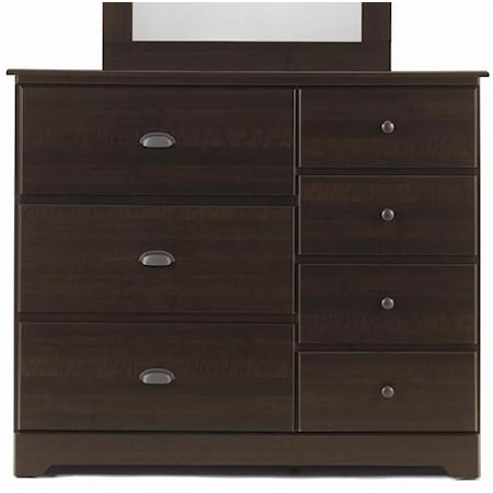 7 Drawer Dresser with Roller Glides