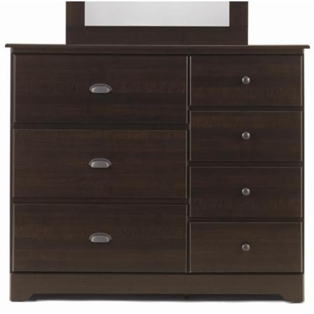 7 Drawer Dresser with Roller Glides