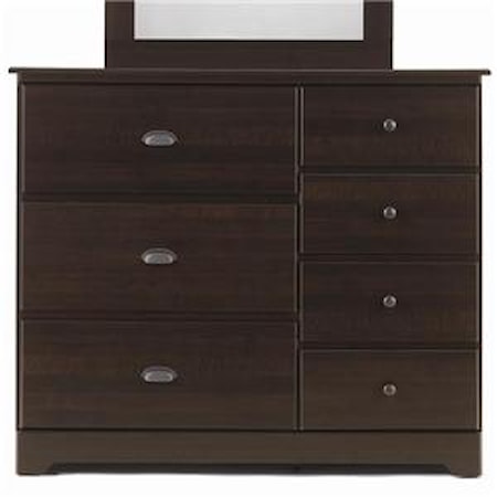 7 Drawer Dresser with Roller Glides