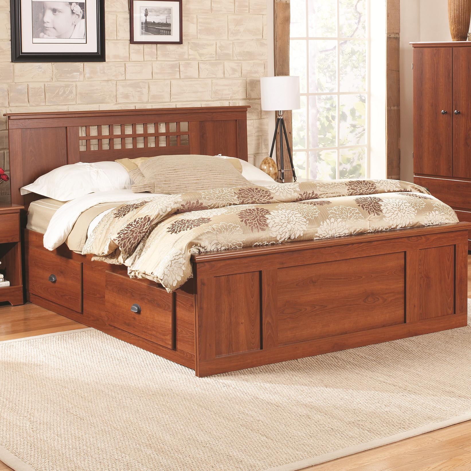 Queen Panel Captains Bed