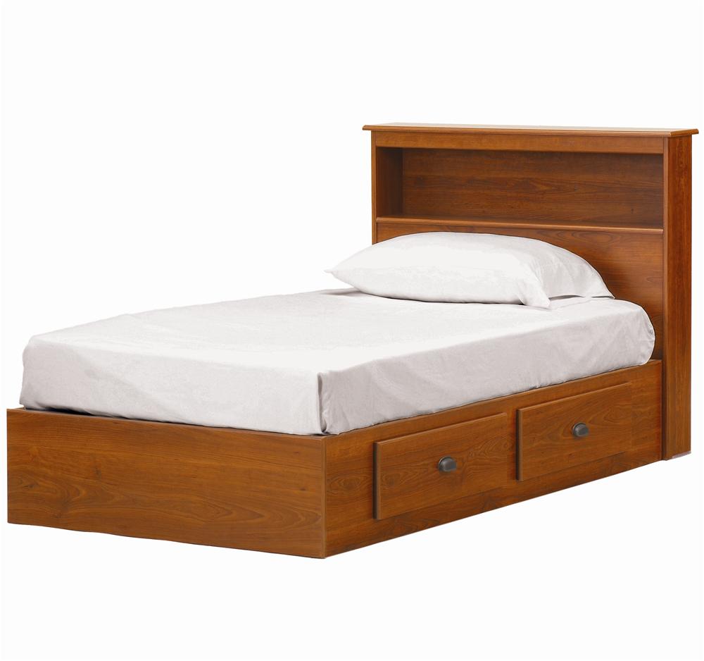 Twin 2 Drawer Mates Bed with Roller Glides