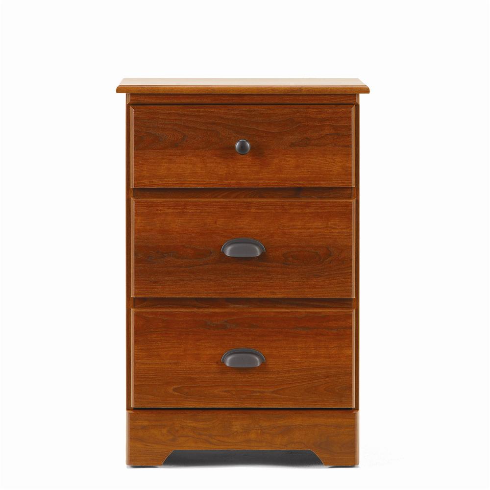 3 Drawer Nightstand with Roller Glides