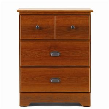 3 Drawer Nightstand with Roller Glides