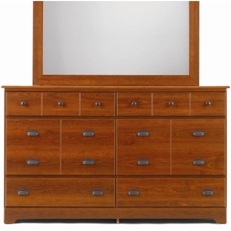 6 Drawer Dresser with Roller Glides