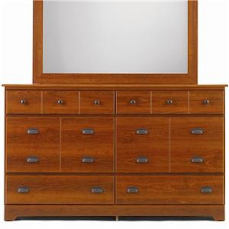 6 Drawer Dresser with Roller Glides