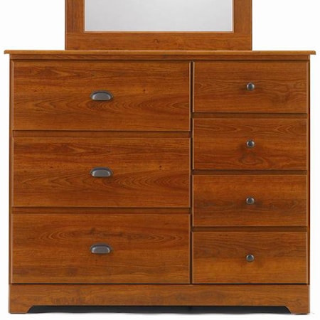 7 Drawer Dresser with Roller Glides