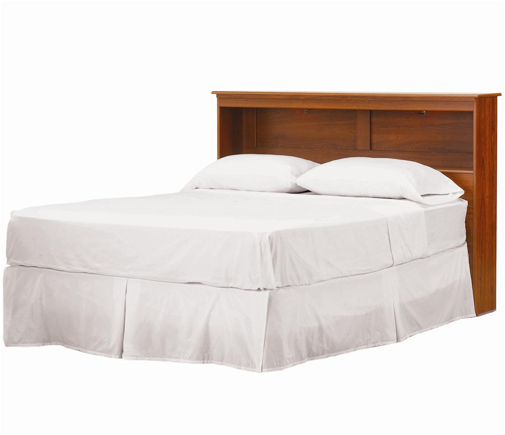 Queen Bookcase Headboard with Lights