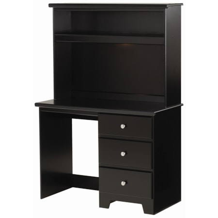 3 Drawer Desk with Hutch Combination